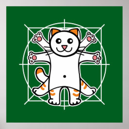 Vitruviaanse Kat Poster