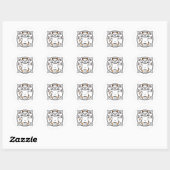 Vitruviaanse Kat Ronde Sticker (Vel)