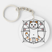 Vitruviaanse Kat Sleutelhanger (Voorkant)
