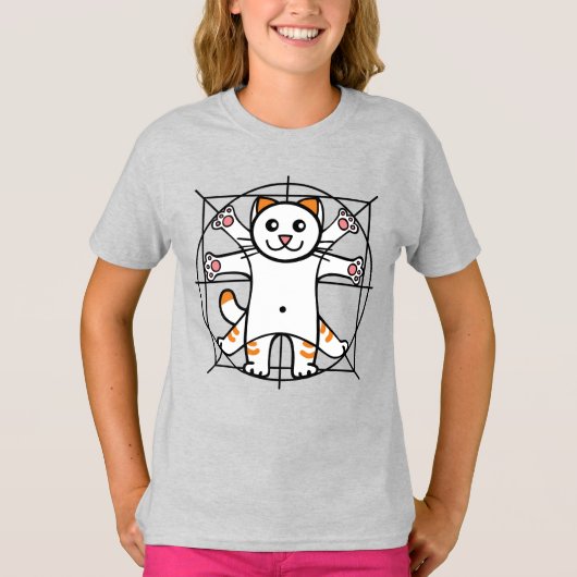 Vitruviaanse Kat T-shirt (Voorkant)