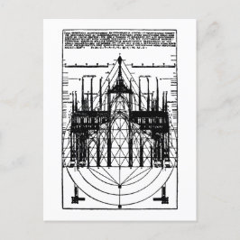 Vitruviaanse kathedraal van Milaan 1521 Briefkaart