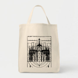 Vitruviaanse kathedraal van Milaan 1521 Tote Bag