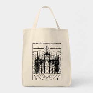 Vitruviaanse kathedraal van Milaan 1521 Tote Bag