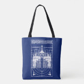 Vitruviaanse kathedraal van Milaan 1521 Tote Bag (Achterkant)