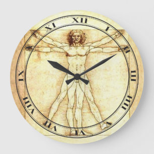 Vitruviaanse Man Clock Grote Klok
