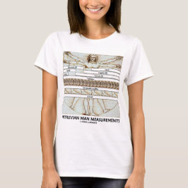 Vitruviaanse metingen van Man (Leonardo da Vinci) T-shirt