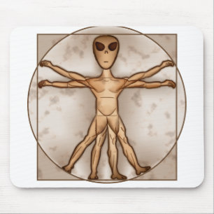 Vitruvian Alien Muismat