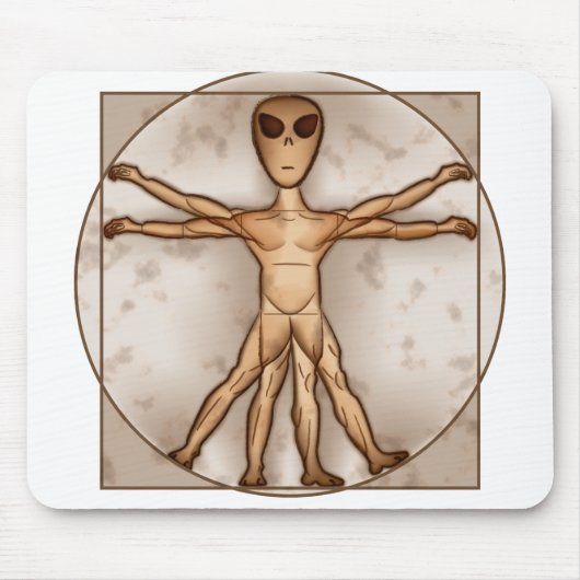 Vitruvian Alien Muismat (Voorkant)