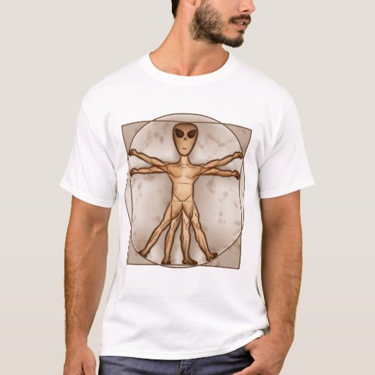 Vitruvian Alien T-shirt (Voorkant)