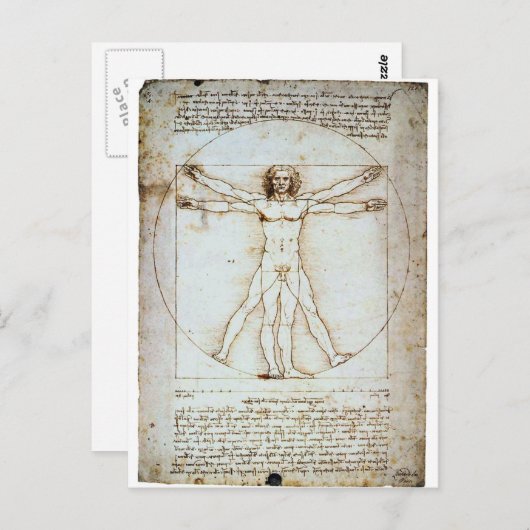 Vitruvian Briefkaart (Voorkant / Achterkant)
