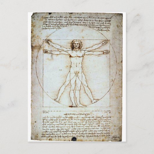 Vitruvian Briefkaart (Voorkant)