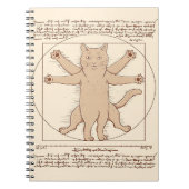 Vitruvian Cat |Cute Cat Design Notitieboek (Voorkant)
