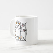 Vitruvian Cat Koffiemok (Voorkant links)