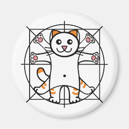 Vitruvian Cat Magneet