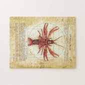 Vitruvian Crawfish Puzzle Legpuzzel (Horizontaal)