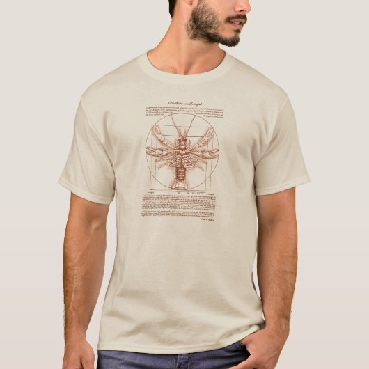 Vitruvian Crawfish Rust Color T-shirt (Voorkant)