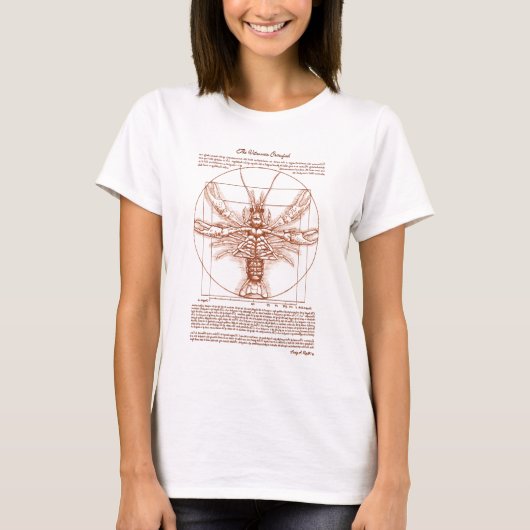 Vitruvian Crawfish Rust Color T-shirt (Voorkant)