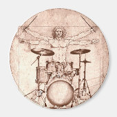 Vitruvian Drummer Magneet (Voorkant)