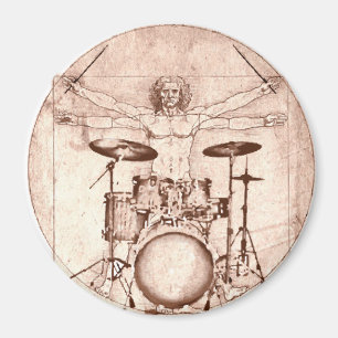 Vitruvian Drummer Magneet