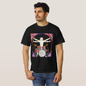 Vitruvian Drummer T-Shirt (Voorkant volledig)