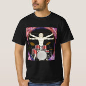 Vitruvian Drummer T-Shirt (Voorkant)