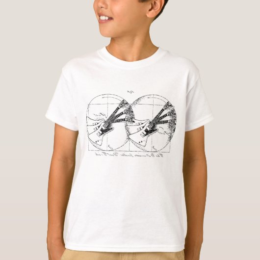 Vitruvian Guitars T-shirt (Voorkant)