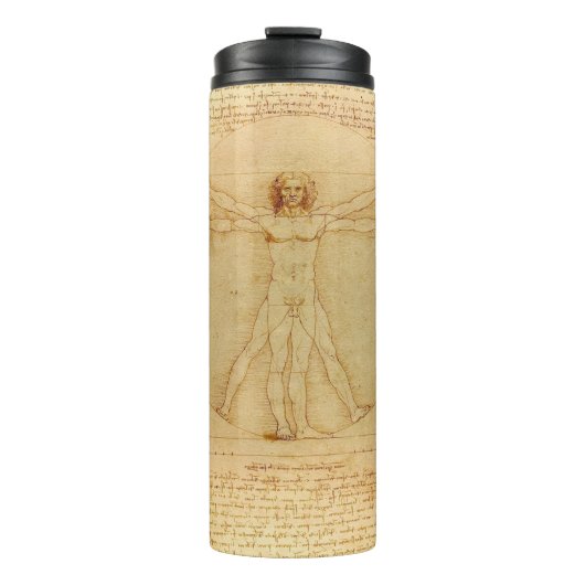 Vitruvian Man by Leonardo da Vinci Thermosbeker (Voorkant)
