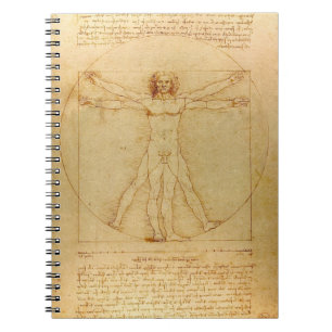 Vitruvian Man door Leonardo Da Vinci Notitieboek