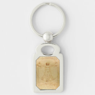 Vitruvian Man door Leonardo Da Vinci Sleutelhanger