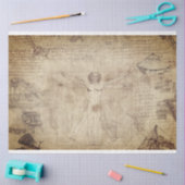 Vitruvian Man Furniture Decoupage Tissue Tissuepapier (Craft)