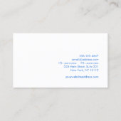 Vitruvian Man Gezondheidszorg - Lichamelijke Oplei Visitekaartje (Achterkant)