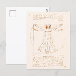 Vitruvian Man | Leonardo da Vinci | Briefkaart