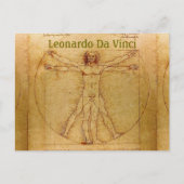 Vitruvian Man-Leonardo Da Vinci Briefkaart (Voorkant)