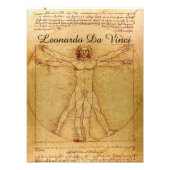 Vitruvian Man-Leonardo Da Vinci Foto Afdruk (Voorkant)