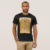 Vitruvian Man-Leonardo Da Vinci T-shirt (Voorkant volledig)