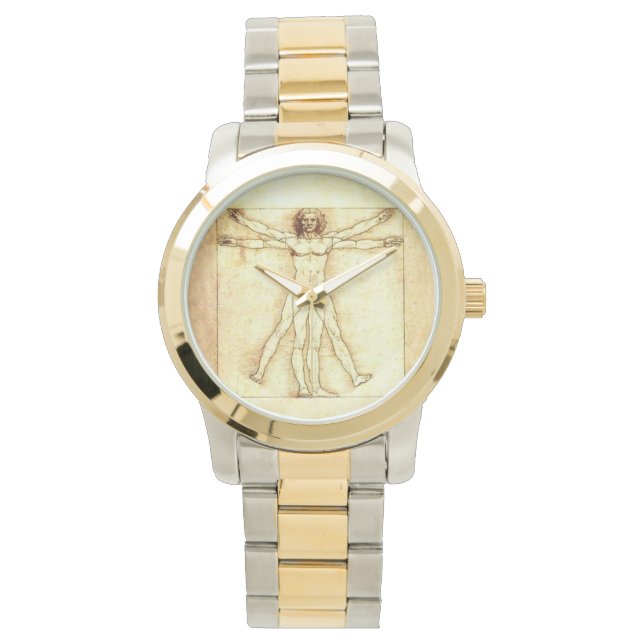 Vitruvian Man polshorloge Horloge (Voorkant)