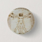 Vitruvian Man Tiny Button (Voorkant)