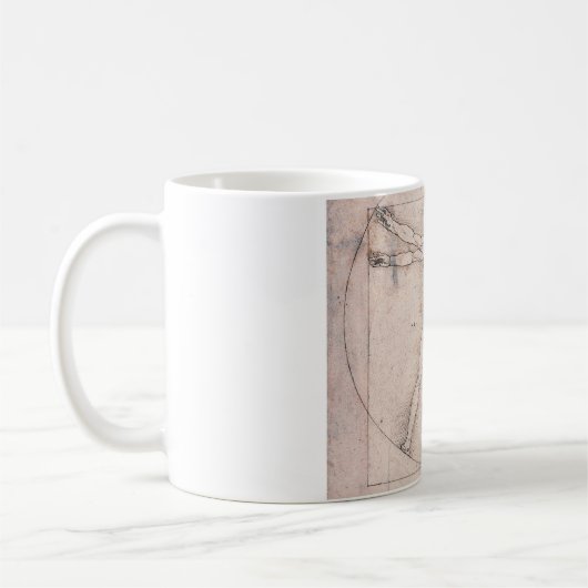 Vitruvian ManVitruvian Man, Leonardo da Vinci Koffiemok (Links)