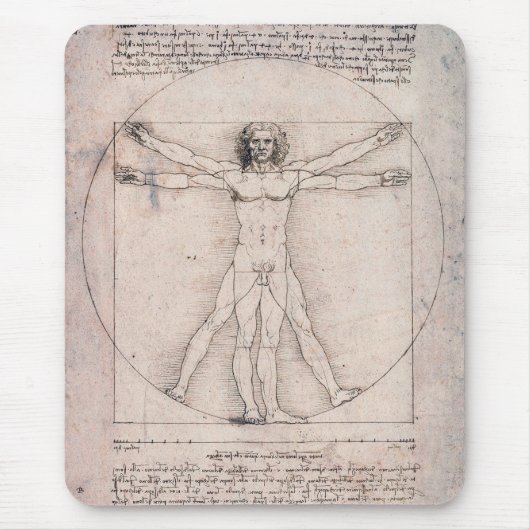 Vitruvian ManVitruvian Man, Leonardo da Vinci Muismat (Voorkant)