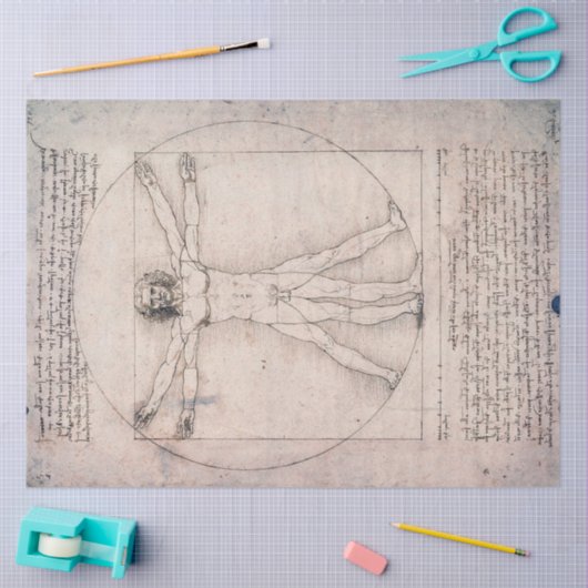 Vitruvian ManVitruvian Man, Leonardo da Vinci Tissuepapier (Craft)