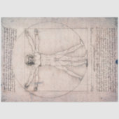 Vitruvian ManVitruvian Man, Leonardo da Vinci Tissuepapier (Voorkant)