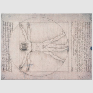 Vitruvian ManVitruvian Man, Leonardo da Vinci Tissuepapier
