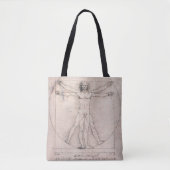 Vitruvian ManVitruvian Man, Leonardo da Vinci Tote Bag (Voorkant)