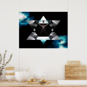 Vitruvian Merkaba - LARGE Poster (Keuken)