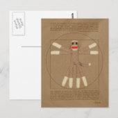 Vitruvian Monkey Briefkaart (Voorkant / Achterkant)