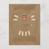 Vitruvian Monkey Briefkaart (Voorkant)