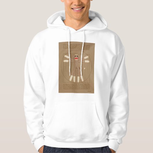 Vitruvian Monkey Hoodie (Voorkant)