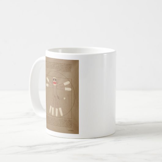 Vitruvian Monkey Mok (Voorkant links)