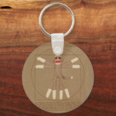 Vitruvian Monkey Sleutelhanger (Voorkant)
