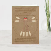 Vitruvian Monkey wenskaart Kaart (Voorkant)